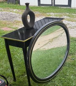 Table and mirror