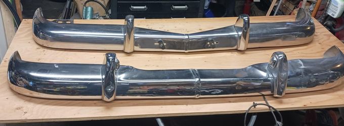 1967 Mercedes Benz 200D Front and rear Bumpers..