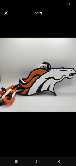 Denver Broncos 3D Printed Logo with Chain