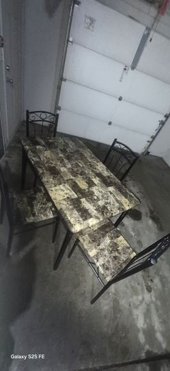 5pc. Rectangular table  dining set