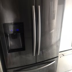 Samsung French Door Refrigerator Black Still