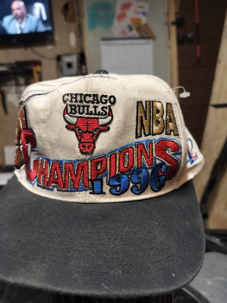 Vintage 1996 Chicago Bulls Championship Hat