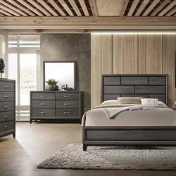BEDROOM SET  // AVAILABLE IN WHITE AND GRAY COLOR 