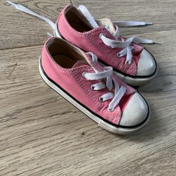 Girls Pink Converse Size 7