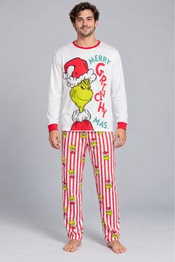 Men's Grinch Christmas Pajama Set