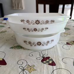 Vintage Casserole Dishes Mid century 3 Dishes