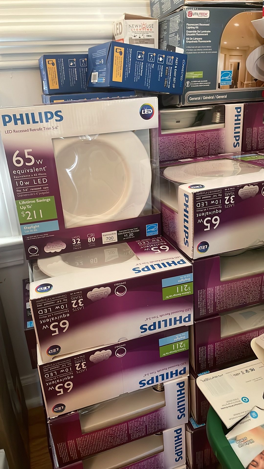 Philips LED recessed Retrofit Trim 5-6”