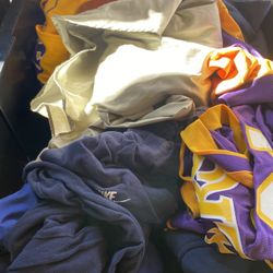 Box Of Shirts Jerseys Jackets Sweatpants 