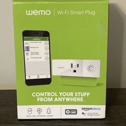 Wemo Mini Smart Plug WiFi Enabled, Works w/ Alexa, Google Assistant & Apple NEW