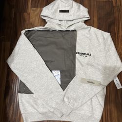Light Oat Meal Essentials Hoodie 