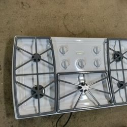 KitchenAid 5 Burner Gas Cooktop White 