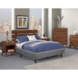 EnForce 7" Metal Foundation with Headboard Bracket and Legs, Cal King