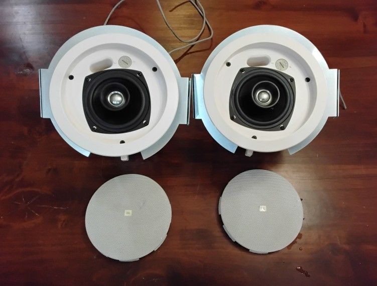(2) JBL Model Control 24CT In Ceiling Speakers Home Theater Surround Sound Intercom
