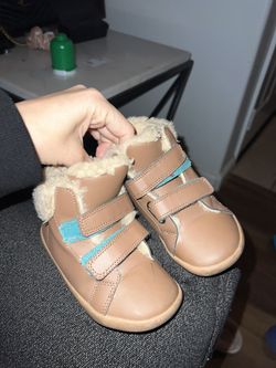 Ten Little Brown High Top Furry Boots- Size 10.5