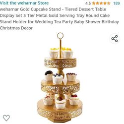  Gold Cupcake Stand