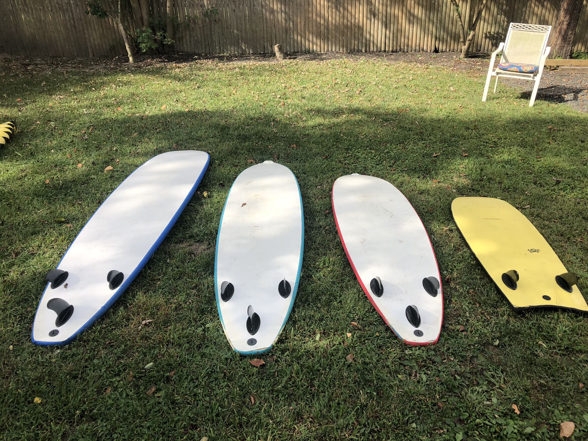 Soft top surfboards
