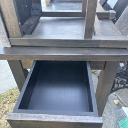 Island Table With Two Stools 