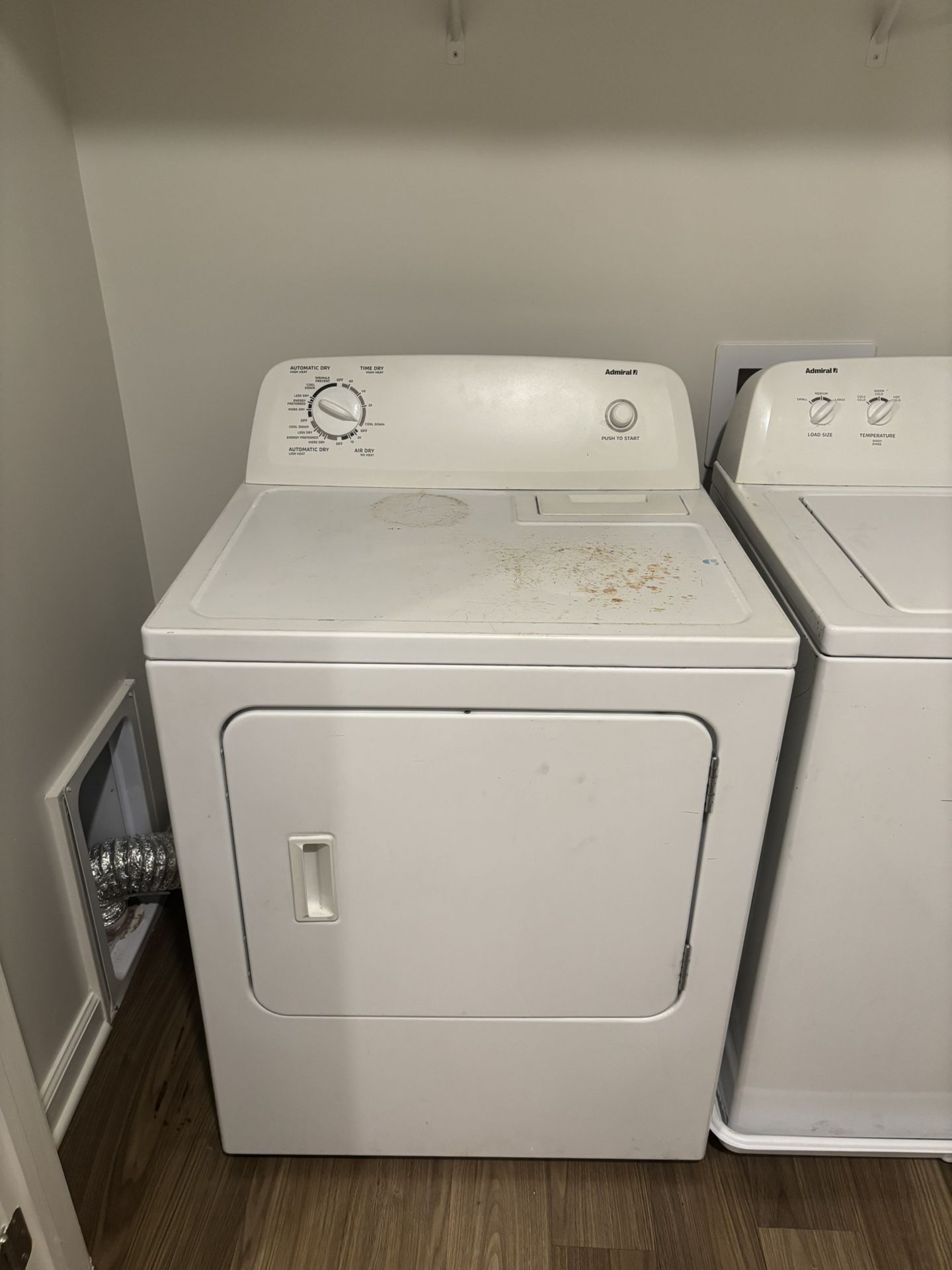 Admiral Electric Dryer & Washer