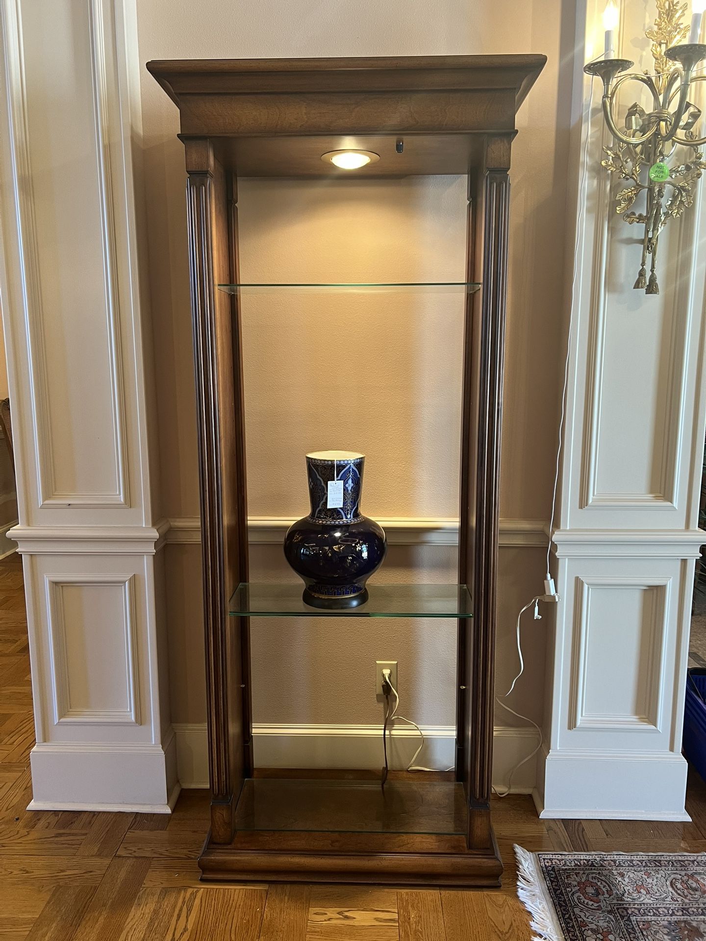 2 Units Elegant Glass Shelving Bookcase Etagere 