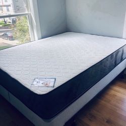 Queen Size Mattress Foam 12”thick Confort+Quality Brand New( Box Spring W)We Finance We Deliver