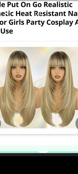 Beautiful wig with bangs