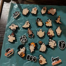 Cute Little Ghost Halloween Croc Charms
