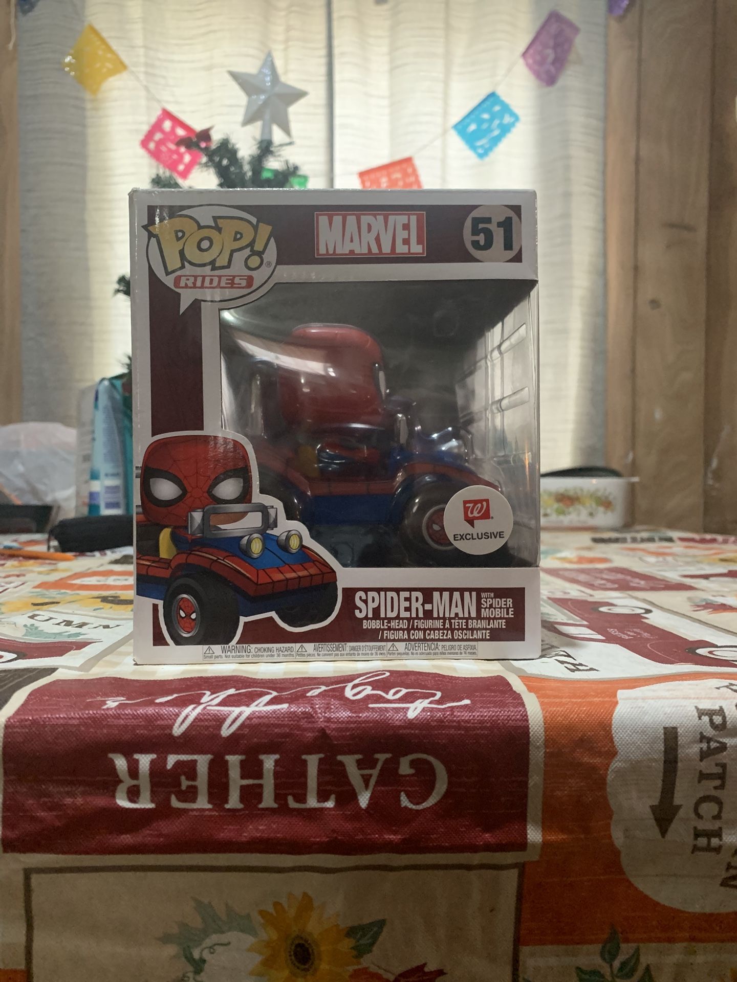 Funko Pop Spider-Man With Spider mobile