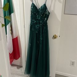 Emerald Green Long Dress