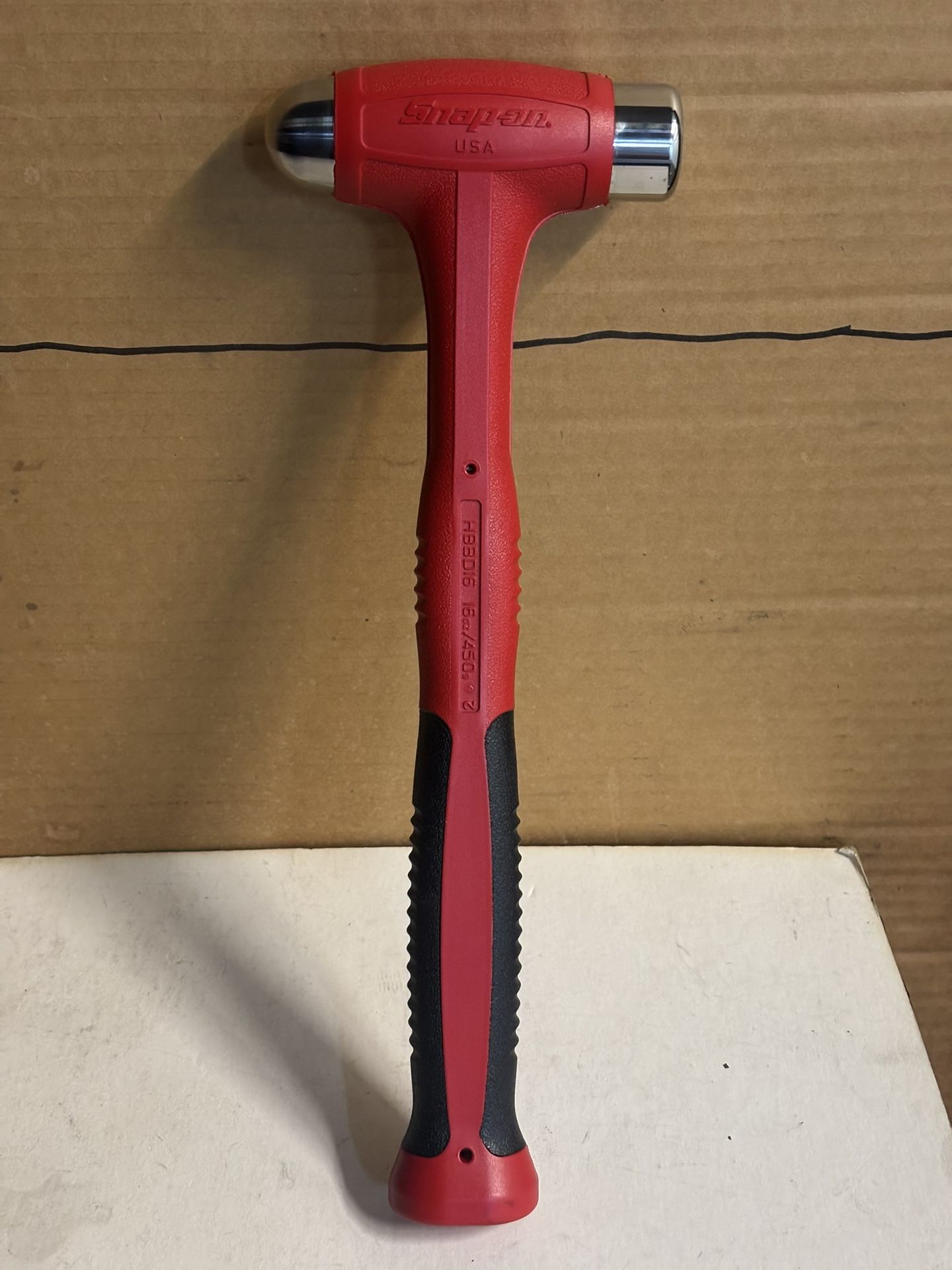 Snap-on Tools  16 oz Ball Peen Soft Grip Dead Blow Hammer (Red)