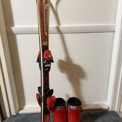 Skis With Boots