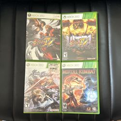 Street Fighter, Mortal Kombat , Soul Caliber Bundle (Xbox 360)