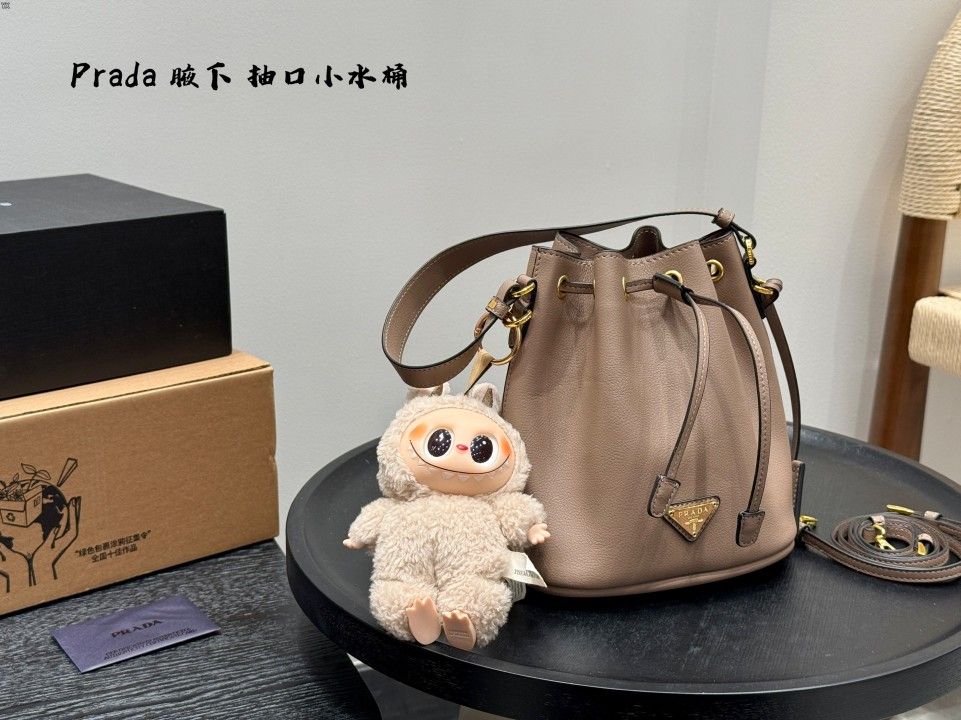 Prada drawstring handbag for ladies - small water bucket bag for carrying water