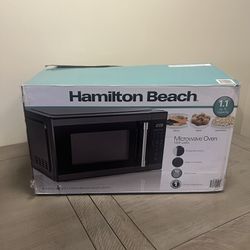 Hamilton Beach 1.1 cu. ft. Countertop Microwave Oven, 1000 Watts, Black Stainless Steel