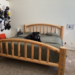 King Size Bed Frame/Nightstands Set