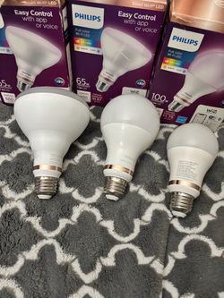 Philips WiZ Full Color Smart Wi-Fi LED Bulbs – Set of 3