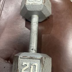 20 lb Hex Dumbbell – Cast Iron
