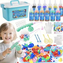  Water Gel Magic Kit, Fairy Water Gel Toy for Kids, Arts & Crafts DlY STEM Kit, Party Favors Toys, Birthday Holiday Gifts for Boys Girls Age 3+