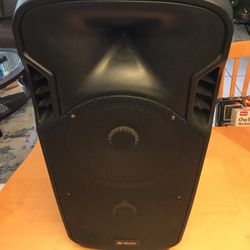 iRocker M6-MINIBportable Bluetooth PA speaker with LED lights. This product is manufactured by Britelite Enterprises.  The speaker features dual 10" w