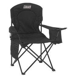 Coleman Quad Portable Camping Chair with Built-In Cooler - Black