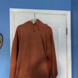 Vintage 90s Nike Center Swoosh Hoodie Faded Texas Orange XXL 2XL