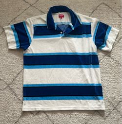 Supreme Stripe Velour Polo Size Large $80