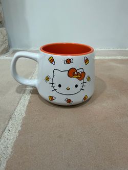 Hello Kitty candy corn mug