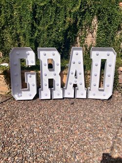 3ft  GRAD letters - all for $100