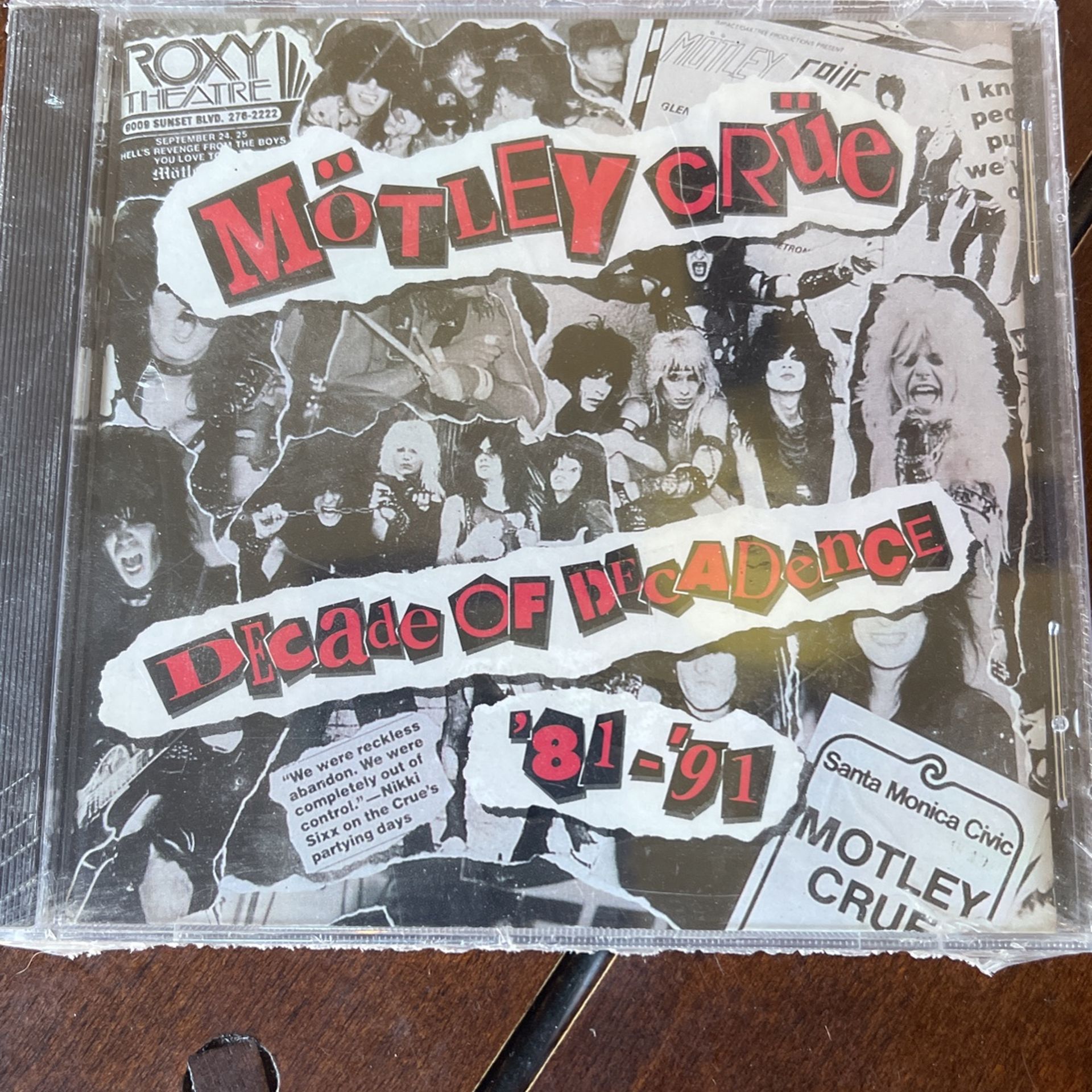 Motley Crue Decade of Decadence CD NEW
