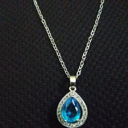 Nikola Valenti Austrian Blue Jewel Necklace 