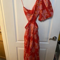 Floral One-Shoulder Dress Karlie Size S