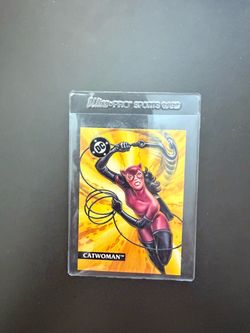 1994 SKYBOX KENNER LEGENDS OF BATMAN- CAT-WOMAN PROMO CARD #K4