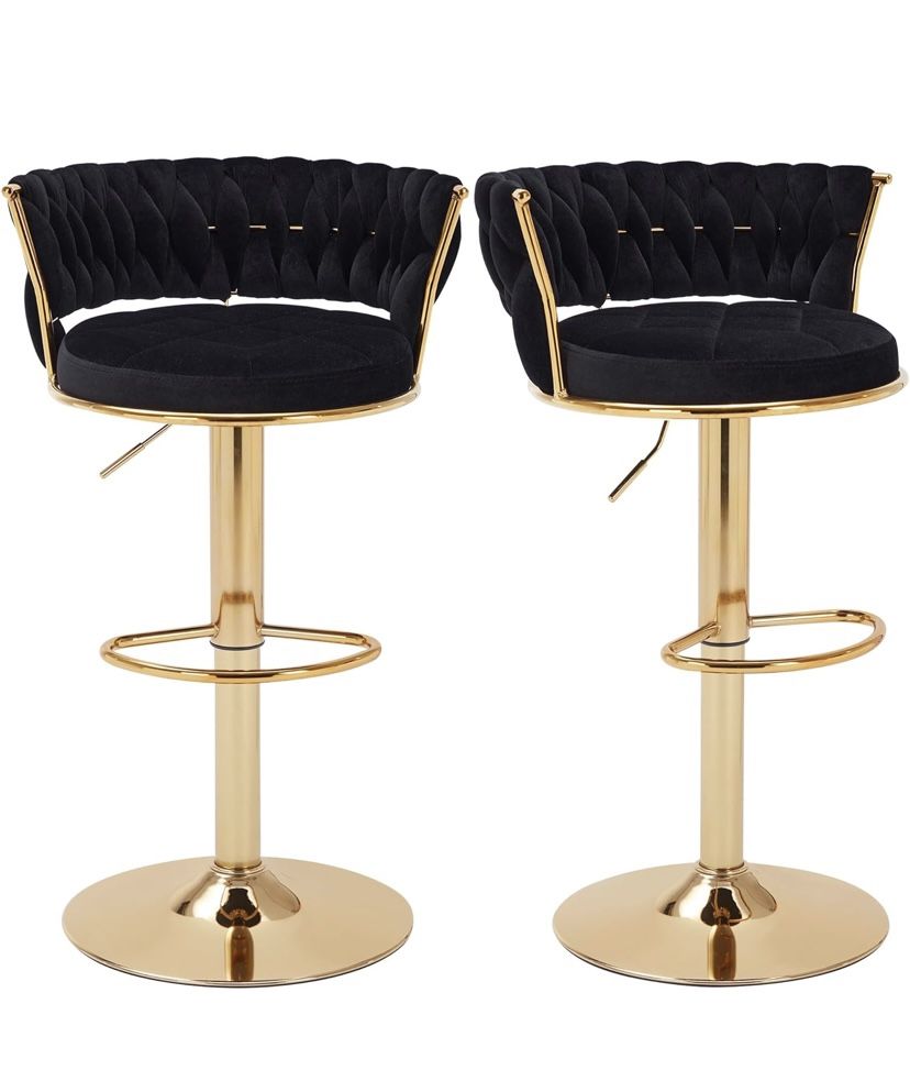 $95 For 2 New Assembled Bar Stools Set of 2 Adjustable Barstools Counter Height Stools