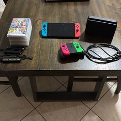 Switch OLED Bundle – 7 Games + Extra Controllers — Great Value!