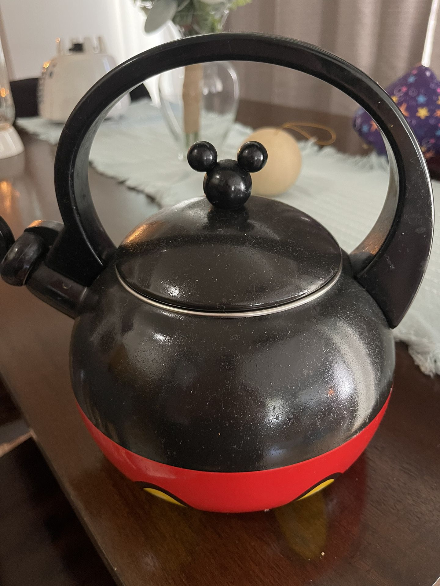 Walt Disney Parks Mickey Mouse Ear Shaped Tea Kettle Tea Pot